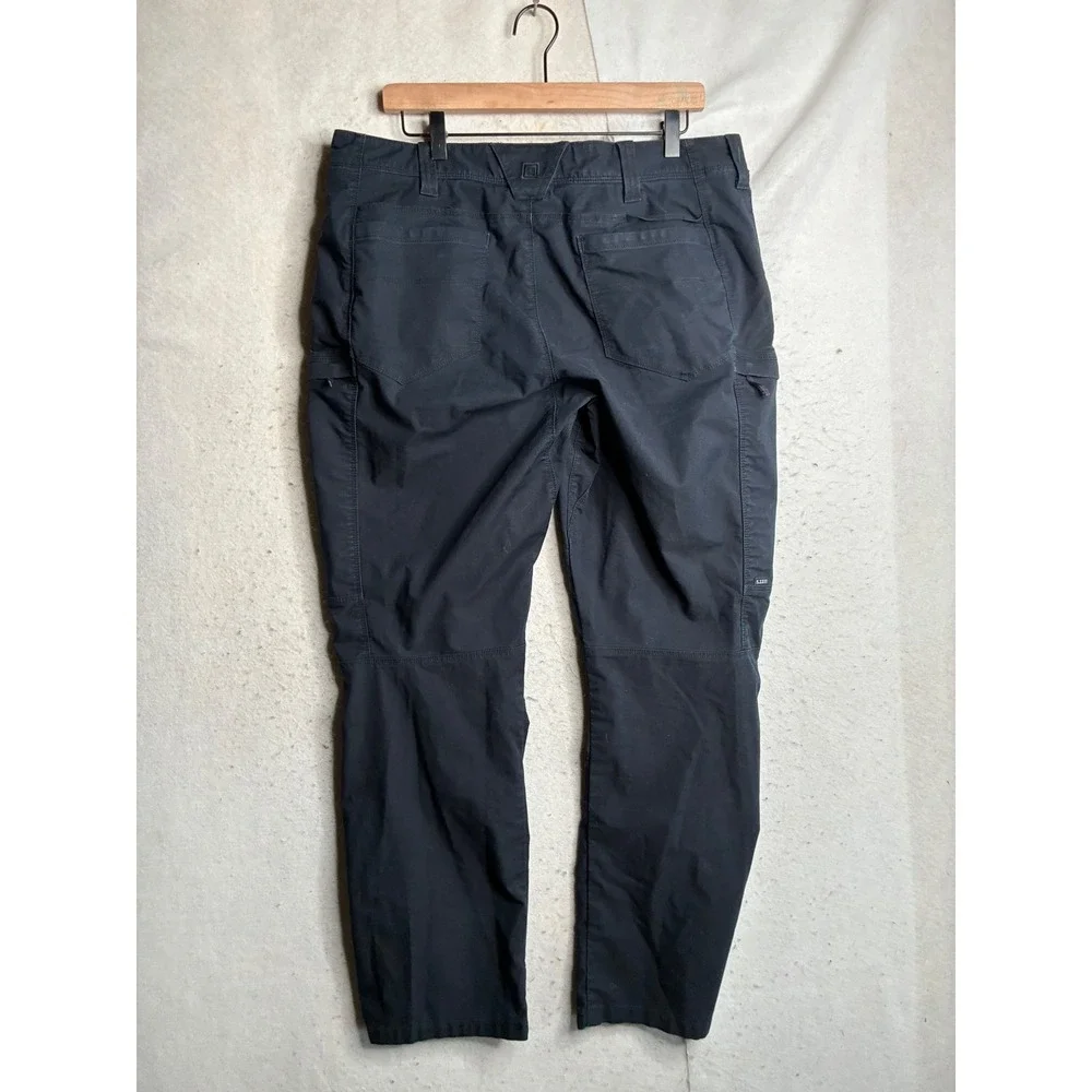 5.11 Tactical Mens Cargo Pants Dark Navy Blue Multi-Pocket 36x32 Outdoor Work